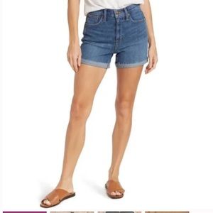 Madewell “high rise denim shorts”